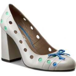 Półbuty ANN MEX - 7973 11S+05S+13S Szary. Szare półbuty damskie Ann Mex, ze skóry, eleganckie. W wyprzedaży za 219.00 zł.