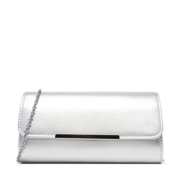 Torebka JENNY. Szare torebki do ręki damskie Jenny, bez wzorów, wizytowe, bez dodatków. Za 89.99 zł.