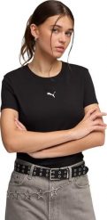 Puma Koszulka damska Ess Centered Cat Logo Tee czarna 692916 01 S. Czarne t-shirty damskie Puma, s, bez wzorów, bez kołnierzyka. Za 101.40 zł.