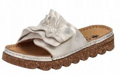 Rieker Rieker Slides Shoes V8763-60 Beżowe 40. Brązowe klapki damskie Rieker, bez wzorów, sportowe, bez obcasa. Za 240.74 zł.