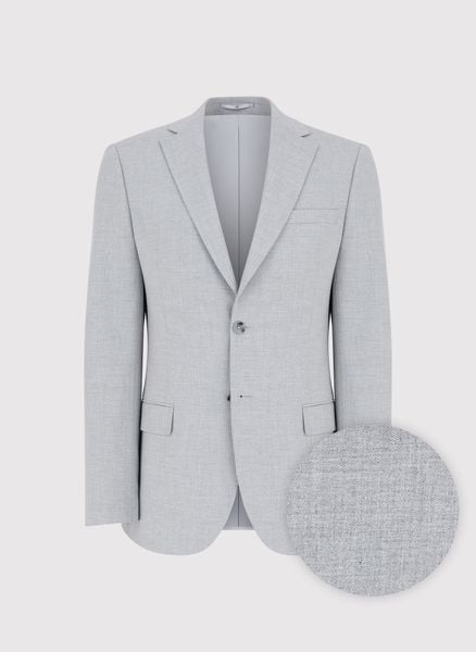 PAKO LORENTE - Jasnoszara marynarka garniturowa. Marynarki męskie Pako Lorente, bez wzorów, z elastanu, młodzieżowe. Za 999.99 zł.