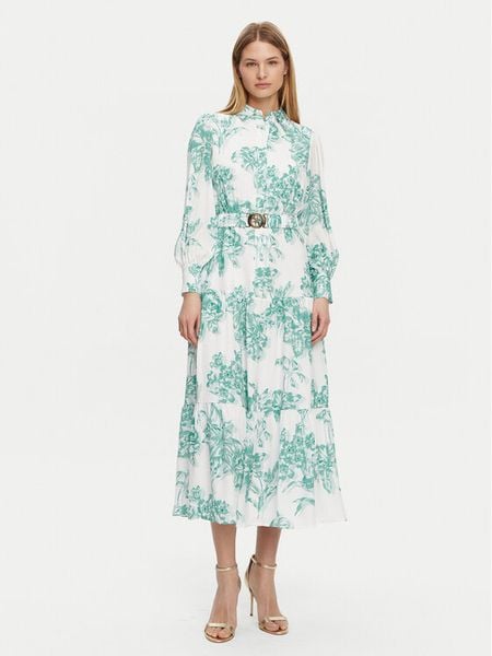 Guess Sukienka wieczorowa W5PK1C WHHC0 Turkusowy Regular Fit. Niebieskie sukienki damskie Guess, s, z aplikacjami, z syntetyku, wizytowe, bez kołnierzyka, bez ramiączek. Za 899.99 zł.