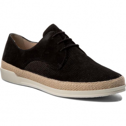 Espadryle CAPRICE - 9-23503-28 Black Suede 004. Czarne espadryle damskie Caprice, z materiału. W wyprzedaży za 169.00 zł.