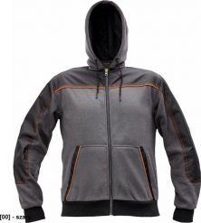 CERVA CREMORNE bluza - męska bluza z suwakiem, kaptur, 55% bawełna, 45% poliester - szary XL. Szare bluzy męskie CERVA, m, bez wzorów, z bawełny, bez kaptura. Za 161.47 zł.