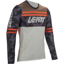 Longsleeve rowerowy męski Leatt MTB Gravity 4.0. Brązowe buty sportowe męskie LEATT, l, bez wzorów, bez kołnierzyka, bez ramiączek, rowerowe. Za 269.99 zł.
