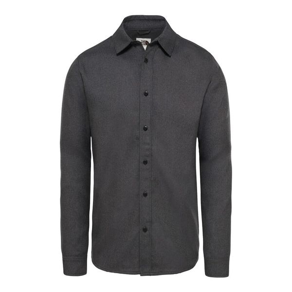 Koszula turystyczna męska The North Face M L/S Thermo-Core Shirt. Szare bluzy męskie The North Face, l, bez wzorów, bez kołnierzyka, bez ramiączek. Za 268.00 zł.