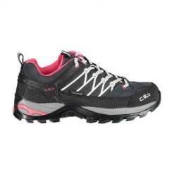 Buty trekkingowe damskie CMP Rigel Low Wmn. Czarne obuwie sportowe damskie CMP, bez wzorów, z materiału, trekkingowe. W wyprzedaży za 299.99 zł.