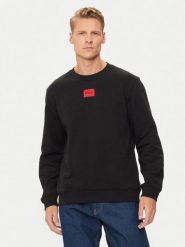 Hugo Bluza Diragol212 50447964 Czarny Regular Fit. Czarne bluzy męskie Hugo, m, bez wzorów, z bawełny, bez kaptura. Za 239.99 zł.
