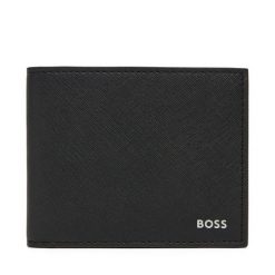 Portfel BOSS. Czarne portfele męskie Boss, bez wzorów. Za 499.99 zł.