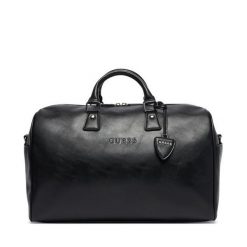 Torba weekendowa Guess. Czarne torby podróżne damskie Guess, z aplikacjami. Za 524.99 zł.