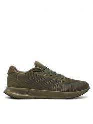 Adidas Buty do biegania Runfalcon 5 IE0525 Zielony. Zielone buty sportowe męskie Adidas, z meshu, bez zapięcia, do biegania. Za 249.99 zł.
