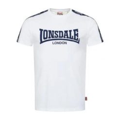 Koszulka Lonsdale Vementry. Białe koszulki sportowe męskie Lonsdale, l, bez wzorów, bez kołnierzyka, bez ramiączek, na fitness i siłownię. Za 153.00 zł.
