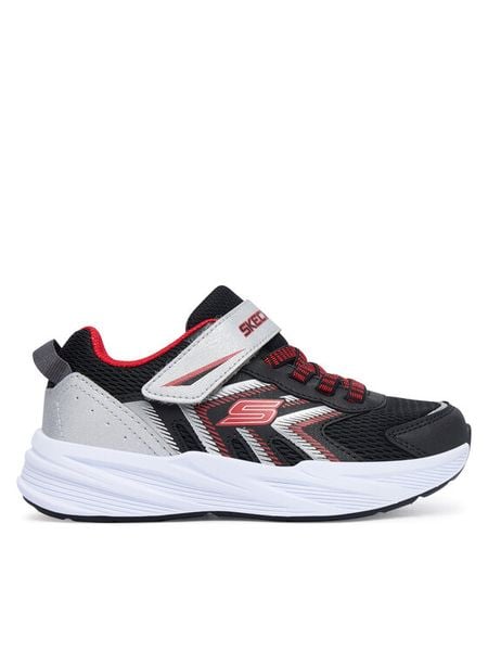 Skechers Sneakersy Microspec Tread 404115L/BKSR Czarny. Czarne buty sportowe chłopięce Skechers, bez wzorów, z materiału, bez zapięcia. Za 137.99 zł.