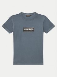 Napapijri T-Shirt Chamois NP0A4ILE S Niebieski Regular Fit. Niebieskie t-shirty dla chłopców Napapijri, bez wzorów, z bawełny, bez ramiączek. Za 69.99 zł.