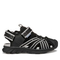 Sandały Geox. Czarne sandały chłopięce Geox, bez zapięcia. Za 139.99 zł.