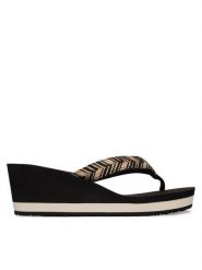 Tommy Hilfiger Japonki Rope Strap FW0FW09197 Czarny. Czarne klapki damskie Tommy Hilfiger, bez wzorów, z materiału, bez obcasa. Za 229.99 zł.