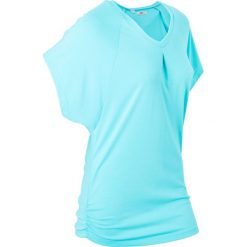 T-shirt sportowy "nietoperz", krótkie rękawy bonprix morski. Niebieskie bluzki damskie bonprix, bez wzorów, z dżerseju, bez kołnierzyka, bez ramiączek. Za 54.99 zł.