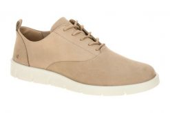 Buty sportowe damskie Ecco Bella. Brązowe obuwie sportowe damskie ecco, bez wzorów, z materiału. Za 471.50 zł.