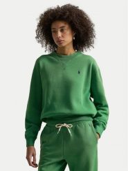 Polo Ralph Lauren Bluza 211971697502 Zielony Relaxed Fit. Zielone bluzy damskie Polo Ralph Lauren, m, bez wzorów, z bawełny, bez kaptura. Za 739.99 zł.