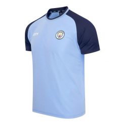 Męska koszulka domowa Manchester City 24/25. Niebieskie koszulki sportowe męskie MANCHESTER CITY, m, bez wzorów, bez kołnierzyka, bez ramiączek, do piłki nożnej. W wyprzedaży za 109.99 zł.