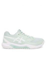 Asics Buty do tenisa Gel-Dedicate 8 1042A237 Zielony. Zielone obuwie sportowe damskie Asics, bez wzorów, ze skóry, tenisowe. Za 289.99 zł.