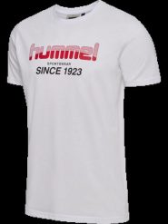 Hummel hmlPULSE GRAPHIC T-SHIRT S/S z bawełny ekologicznej i poliestru z. Białe t-shirty męskie Hummel, m, bez wzorów, z bawełny, bez kołnierzyka. Za 115.50 zł.