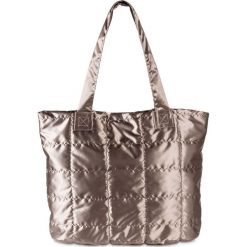 Torba shopper metallic bonprix brązowo-złoty. Brązowe torebki shopper damskie bonprix. Za 109.99 zł.