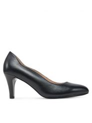 Caprice Szpilki 9-22402-44 Czarny. Czarne szpilki damskie Caprice, bez wzorów, ze skóry, bez obcasa, bez zapięcia. Za 230.99 zł.
