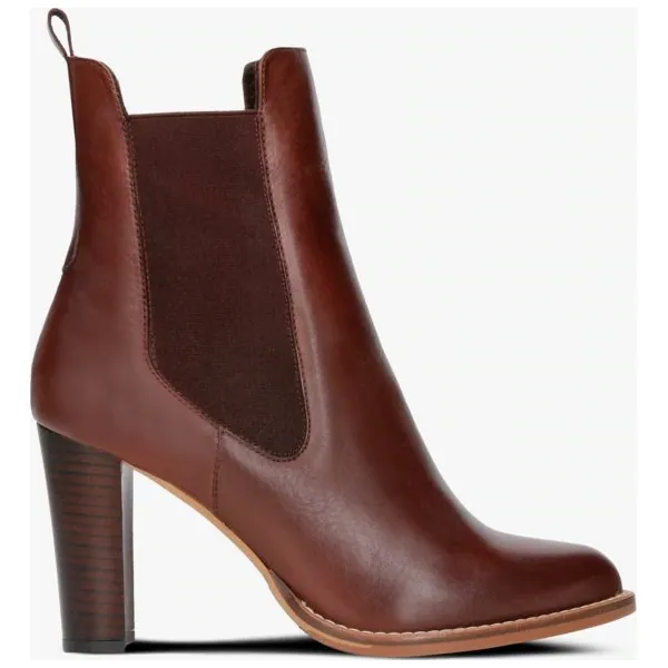 Symbiosis Botki Ina , brązowy, rozmiar 6. Brązowe botki damskie Symbiosis, z gumy, klasyczne, bez obcasa, bez zapięcia. W wyprzedaży za 356.99 zł.