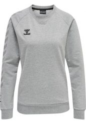 Damska bluza bawełniana Hummel Move Grid. Szare bluzy damskie Hummel, na wiosnę, xs, bez wzorów, z bawełny, bez kaptura. Za 204.05 zł.