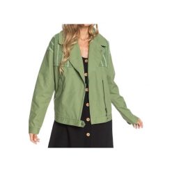 Kurtka turystyczna damska Roxy Dream Destination-Cotton. Zielone kurtki damskie Roxy, xs, bez wzorów, z bawełny, bez kaptura. Za 239.00 zł.