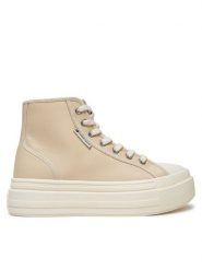 Tommy Jeans Trampki Foxing EN0EN02704 Beżowy. Brązowe trampki i tenisówki damskie Tommy Jeans, bez wzorów, z jeansu, bez zapięcia. Za 279.99 zł.