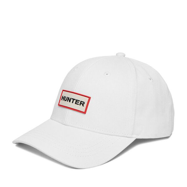 Czapka z daszkiem Hunter. Białe czapki i kapelusze damskie Hunter, bez wzorów. Za 79.99 zł.