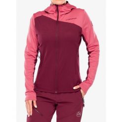 Bluza z kapturem damska La Sportiva Cosmic Thermal Hoody. Czerwone bluzy damskie La Sportiva, bez wzorów, z kapturem. Za 551.19 zł.