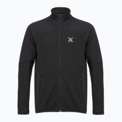 Bluza męska Montura Rise Maglia. Czarne bluzy męskie MONTURA, m, bez wzorów, z elastanu, bez kaptura. Za 497.46 zł.
