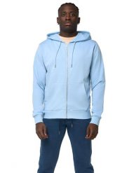 Leone Urban Bluzy z kapturem zapinane na zamek dla mężczyzn. Niebieskie bluzy męskie LEONE 1947 APPAREL, l, bez wzorów, z kapturem. Za 168.36 zł.