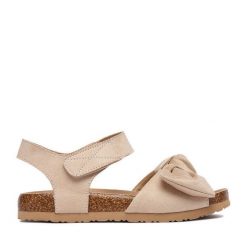 Sandały DeeZee. Brązowe sandały dziewczęce DeeZee, bez zapięcia. Za 79.99 zł.