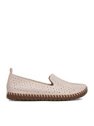 Rieker Półbuty CEO-M2853-31 Różowy. Czerwone półbuty damskie Rieker, bez wzorów, ze skóry, bez obcasa, na płaskiej podeszwie, bez zapięcia. Za 299.99 zł.