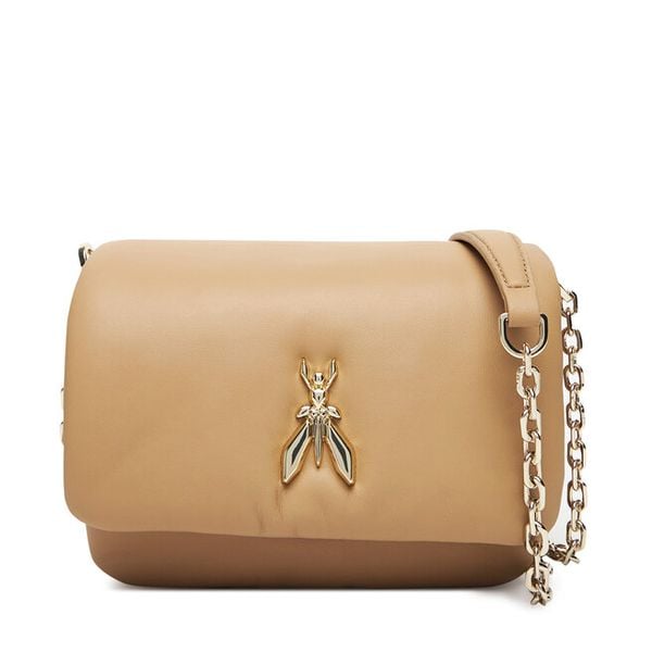 Torebka Patrizia Pepe. Brązowe torebki do ręki damskie Patrizia Pepe, bez wzorów, wizytowe, bez dodatków. Za 969.99 zł.