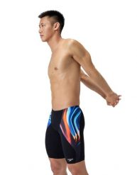 Kąpielówki męskie spodenki kąpielowe Speedo Allover V-Cut. Czarne kąpielówki męskie Speedo, l, bez wzorów, z materiału, na fitness i siłownię. Za 179.99 zł.