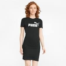 Sukienka damska Puma Essential. Czarne sukienki damskie Puma, xs, bez wzorów, sportowe, bez kołnierzyka, bez ramiączek, sportowe. W wyprzedaży za 150.35 zł.