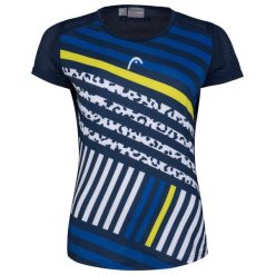 Koszulka tenisowa dziewczęca z krótkim rekawem Head Sammy. Białe t-shirty i topy dla dziewczynek Head, bez wzorów, bez ramiączek. Za 90.00 zł.