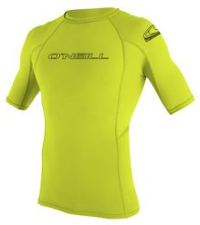 Koszulka do pływania męska O'Neill Basic Skins Rash Guard. Niebieskie koszulki sportowe męskie O'Neill, na lato, l, bez wzorów, z elastanu, bez kołnierzyka, bez ramiączek, na golfa. Za 165.50 zł.