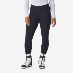 Legginsy do narciarstwa biegowego damskie Wedze 500. Niebieskie bielizna termoaktywna damska WED'ZE, l, bez wzorów, z materiału, bez ramiączek, długie. Za 159.99 zł.
