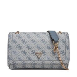 Torebka Guess. Niebieskie torebki do ręki damskie Guess, z aplikacjami, klasyczne, bez dodatków. Za 449.99 zł.