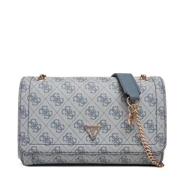 Torebka Guess. Niebieskie torebki do ręki damskie Guess, z aplikacjami, klasyczne, bez dodatków. Za 579.99 zł.