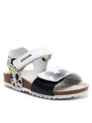 Geox Sandały B Sandal Chalki Boy B152QC 000BC C0552 S Biały. Białe sandały chłopięce Geox, ze skóry, bez zapięcia. Za 239.99 zł.