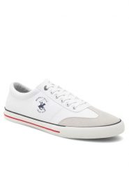 Beverly Hills Polo Club Tenisówki M-24MVS5006 Biały. Białe trampki męskie Beverly Hills Polo Club, bez wzorów, z materiału, bez zapięcia. Za 159.99 zł.