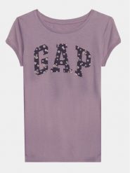 Gap T-Shirt 794900-01 Fioletowy Regular Fit. Fioletowe t-shirty i topy dla dziewczynek GAP, bez wzorów, z bawełny, bez ramiączek. Za 79.99 zł.