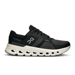 Buty do biegania męskie On Cloudrunner. Czarne buty sportowe męskie On Running, z materiału, bez zapięcia, do biegania. Za 833.00 zł.